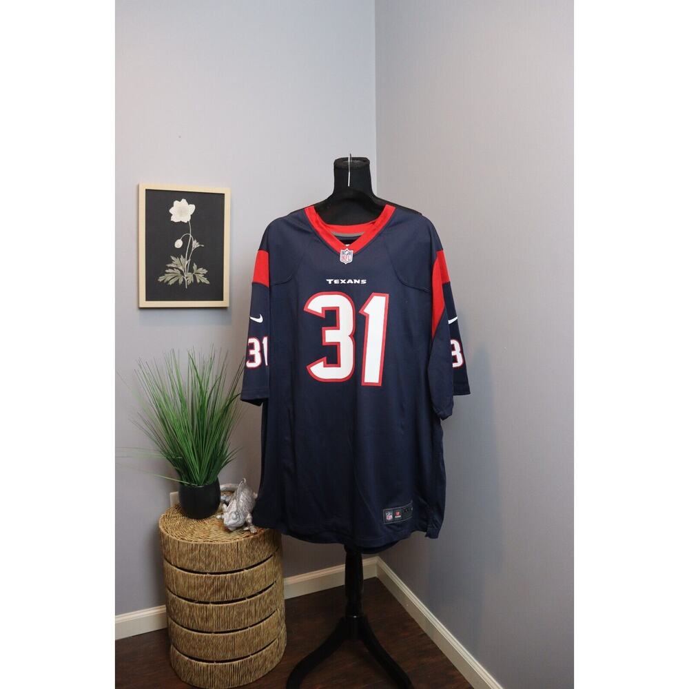 Men's Navy & Red #31 Football Jersey -